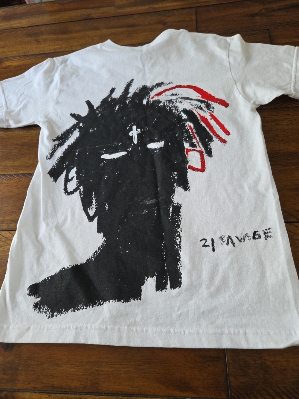 21 Savage Concert Graphic Tee T-Shirt Men's Size Small White AMERICAN DREAM TOUR